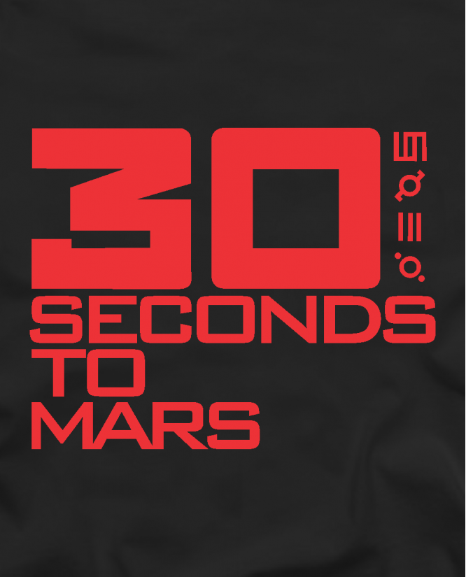 marškinėliai 30 seconds to Mars logo